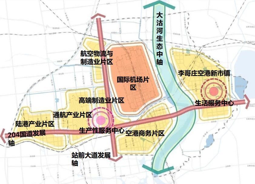 胶东机场临空经济区规划图