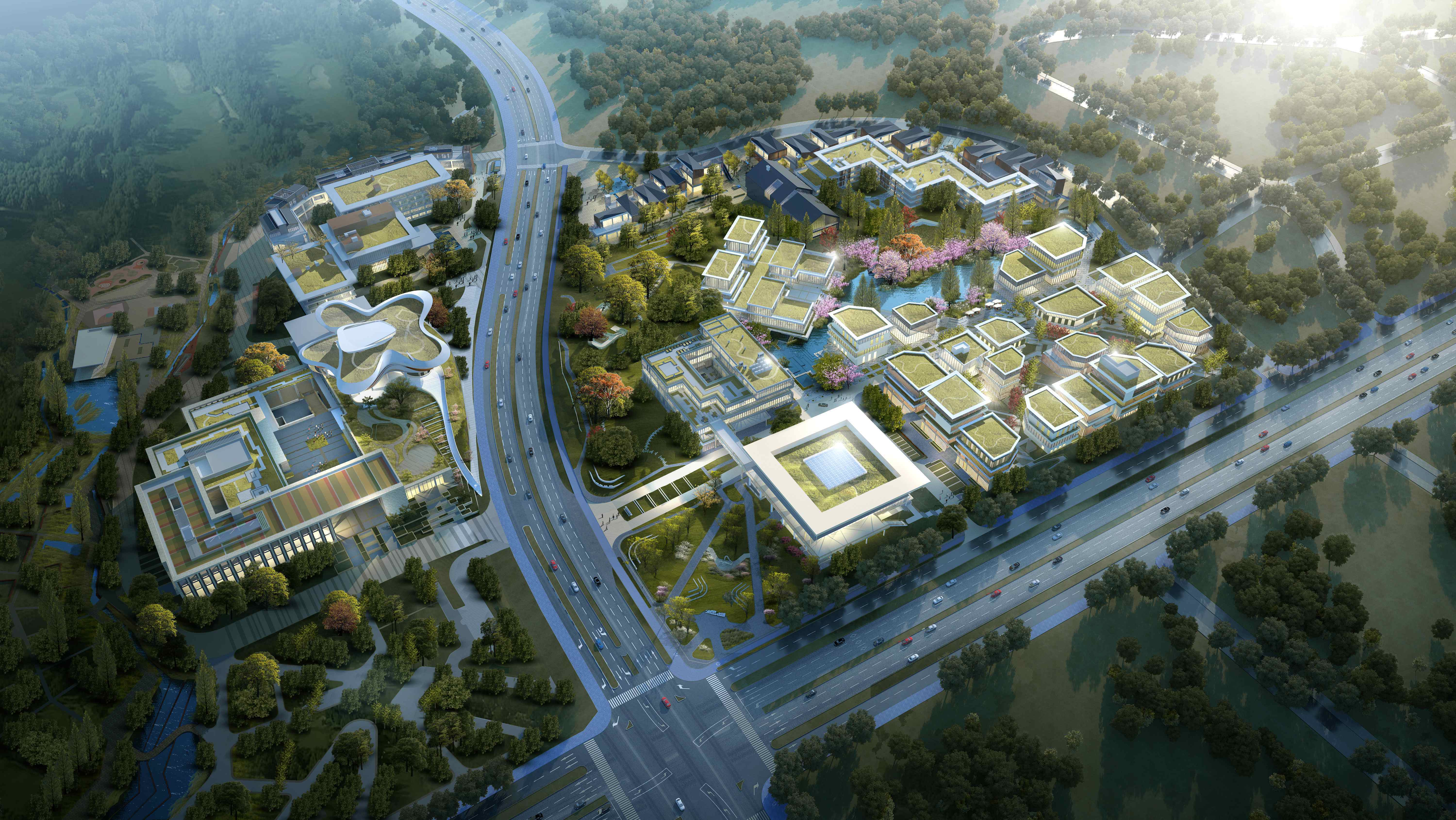空港新城企业总部建成在即 推动"未来之城,公园小镇"加快成型