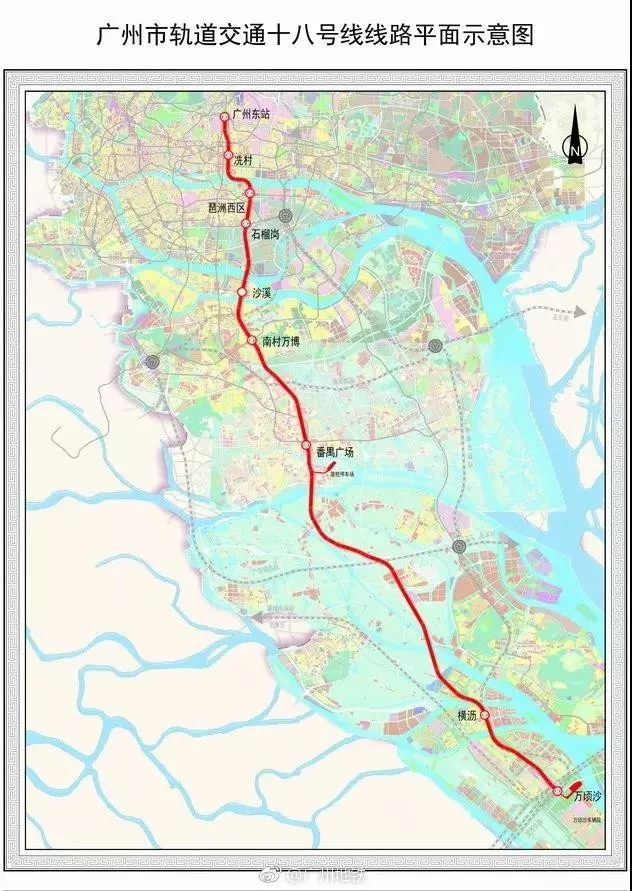 南沙18号线地铁线路图图片