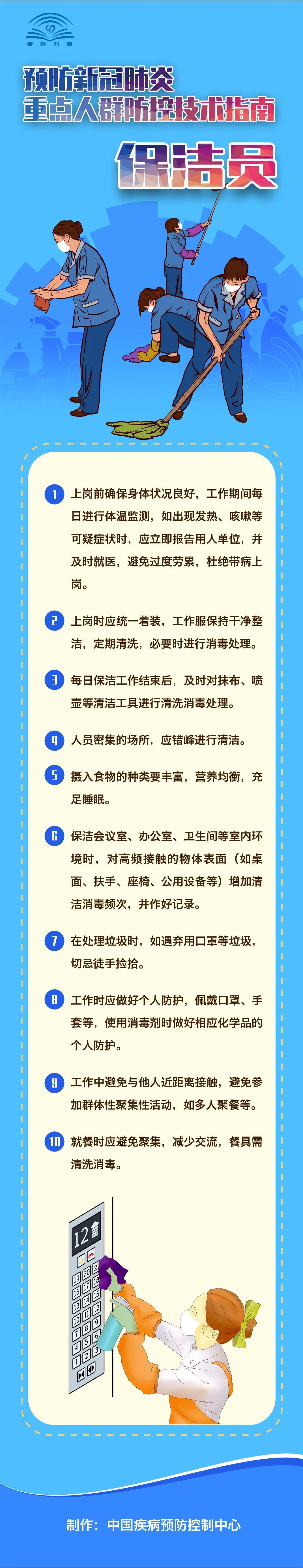 保洁员图解 | 新冠肺炎防控技术指南：保洁员篇