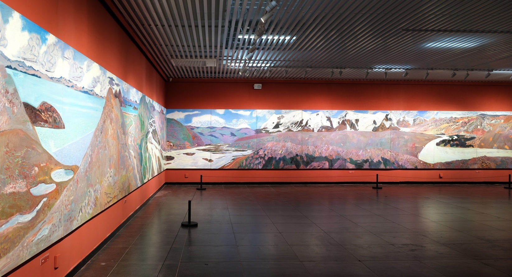 著名画家王克举油画长卷《黄河》亮相长沙，呈现黄河流域生态之美