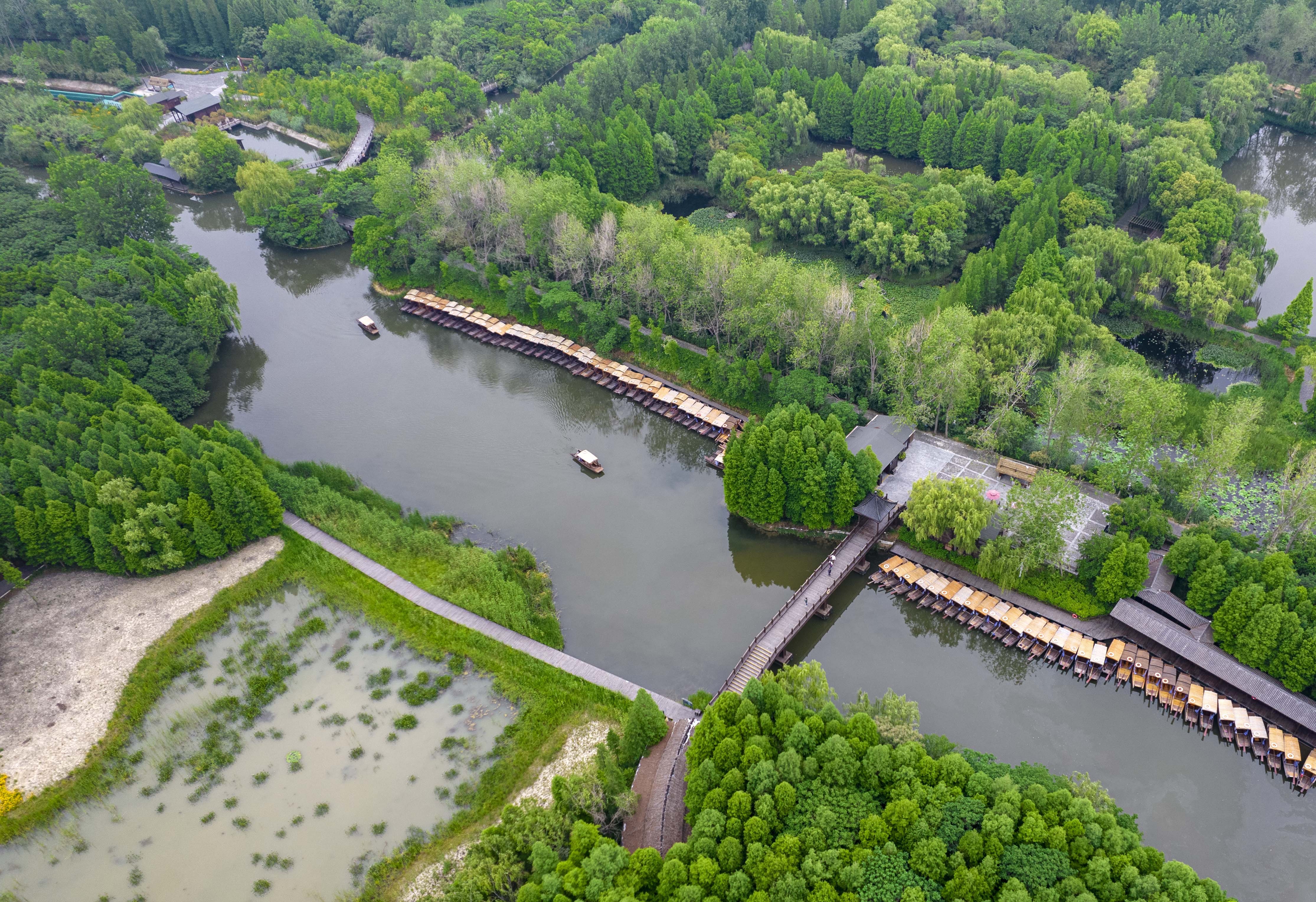 江苏泰州旅游日游溱湖