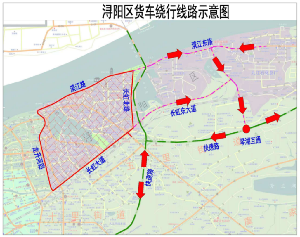 九江市地图 浔阳区图片