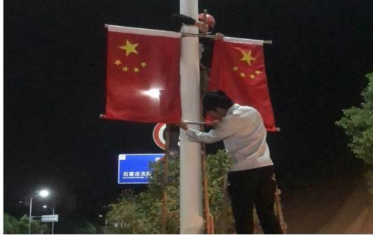 湖北阳新：满城尽是“中国红”，千面国旗迎国庆