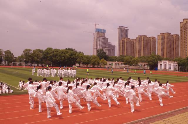 武昌理工学院举行“太极拳”教学成果展示！组图！